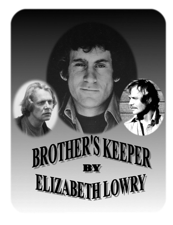 Images of Hutch on the right, his brother on the left, with Starsky in the middle